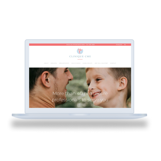 Screenshot of the Clinique CME website homepage taken on January 18, 2023